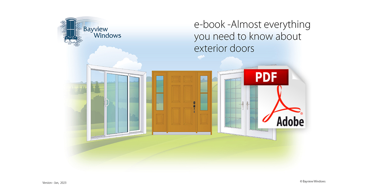 image showing the front cover of an e-book - everything you need to know about doors