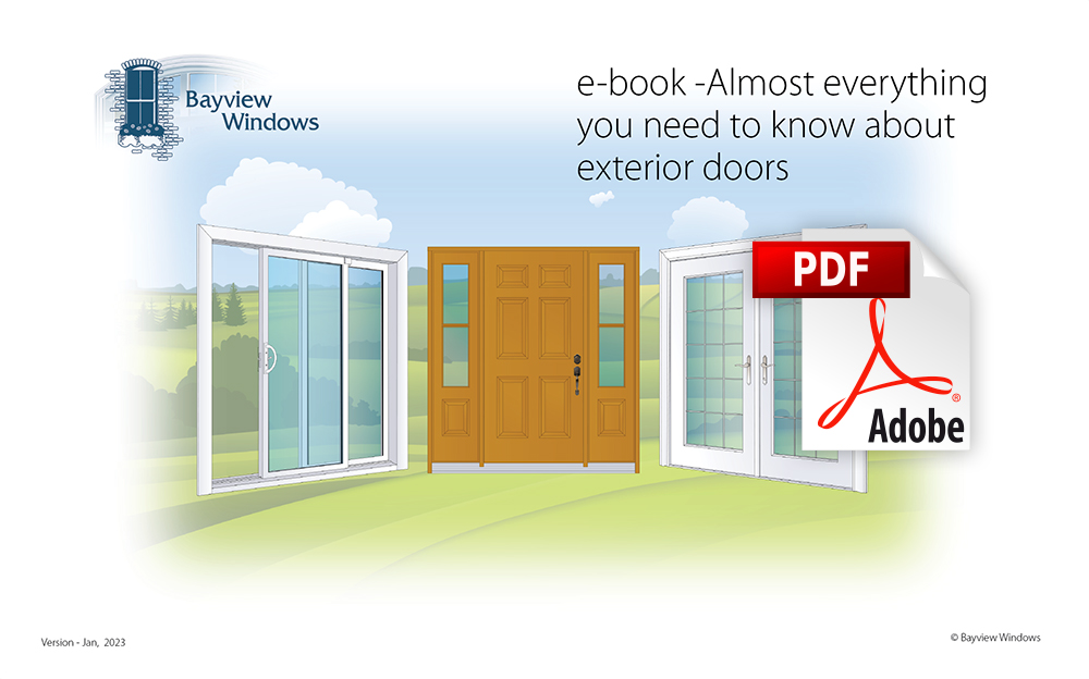 image showing the front cover of an e-book - everything you need to know about doors