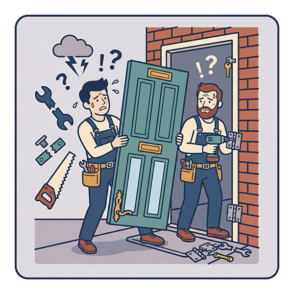 top-of-the-line door will fail if the installation crew takes shortcuts on site