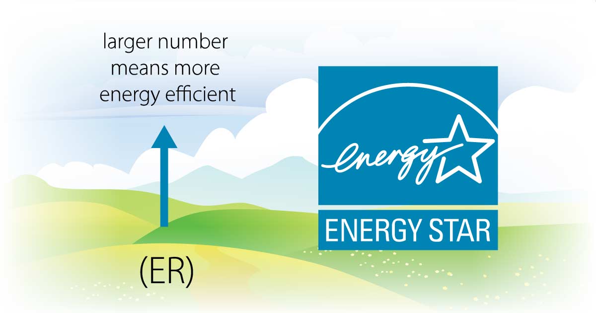 The higher the ER rating number, the more energy-efficient the window or door.
