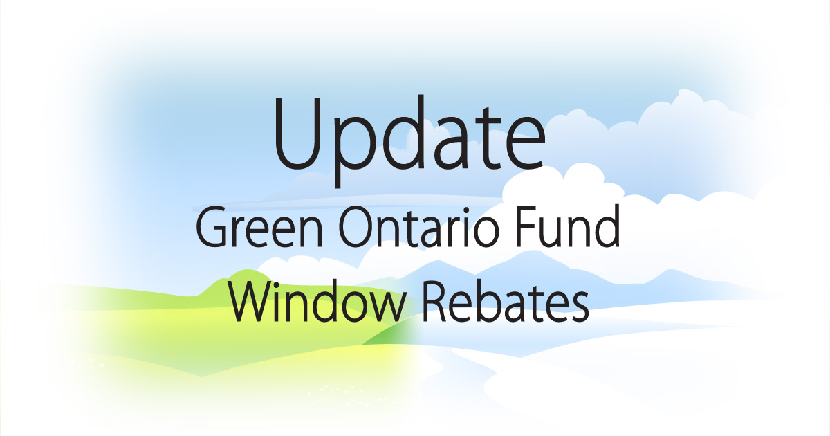 Update - Green Ontario Rebate Program