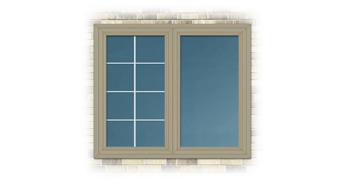 image of a coloured window frame