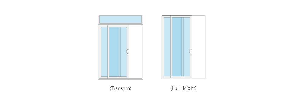 patio door transom vs no transom