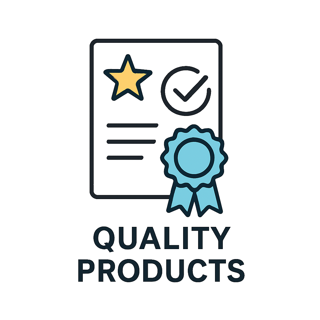 Icon showing quality products