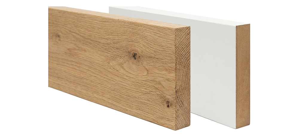 wood vs primed MDF Picture Frame Casing trim