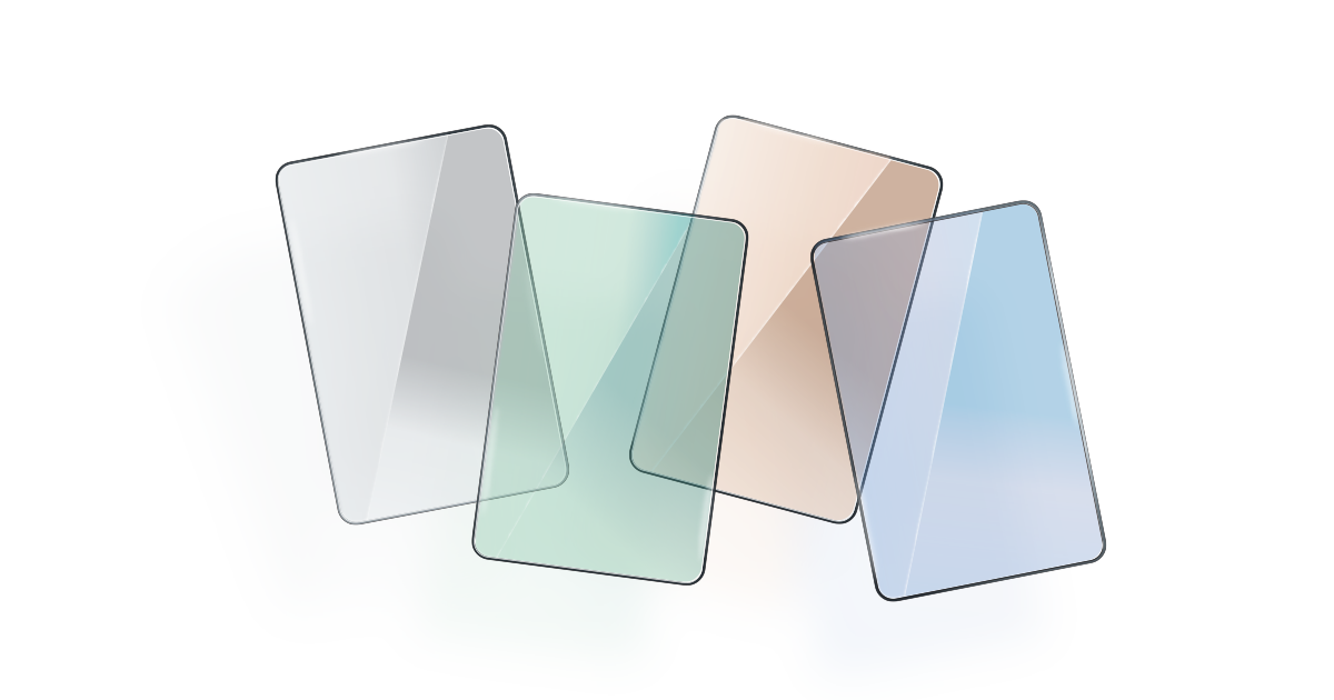 example of several pieces of ptinted glass