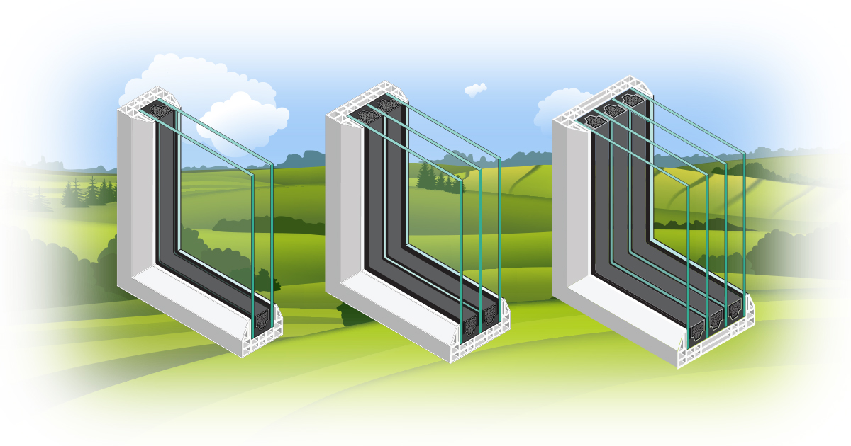 Window glazing single-pane vs triple pane