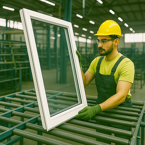Windows being manufactured and delivered