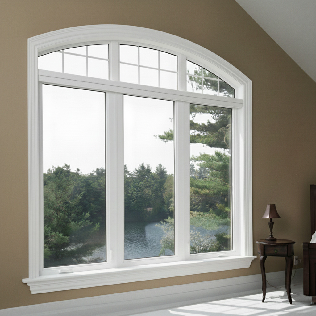 thumbnail - Bedroom - 2 casement, 1 picture, 3 shaped windows 