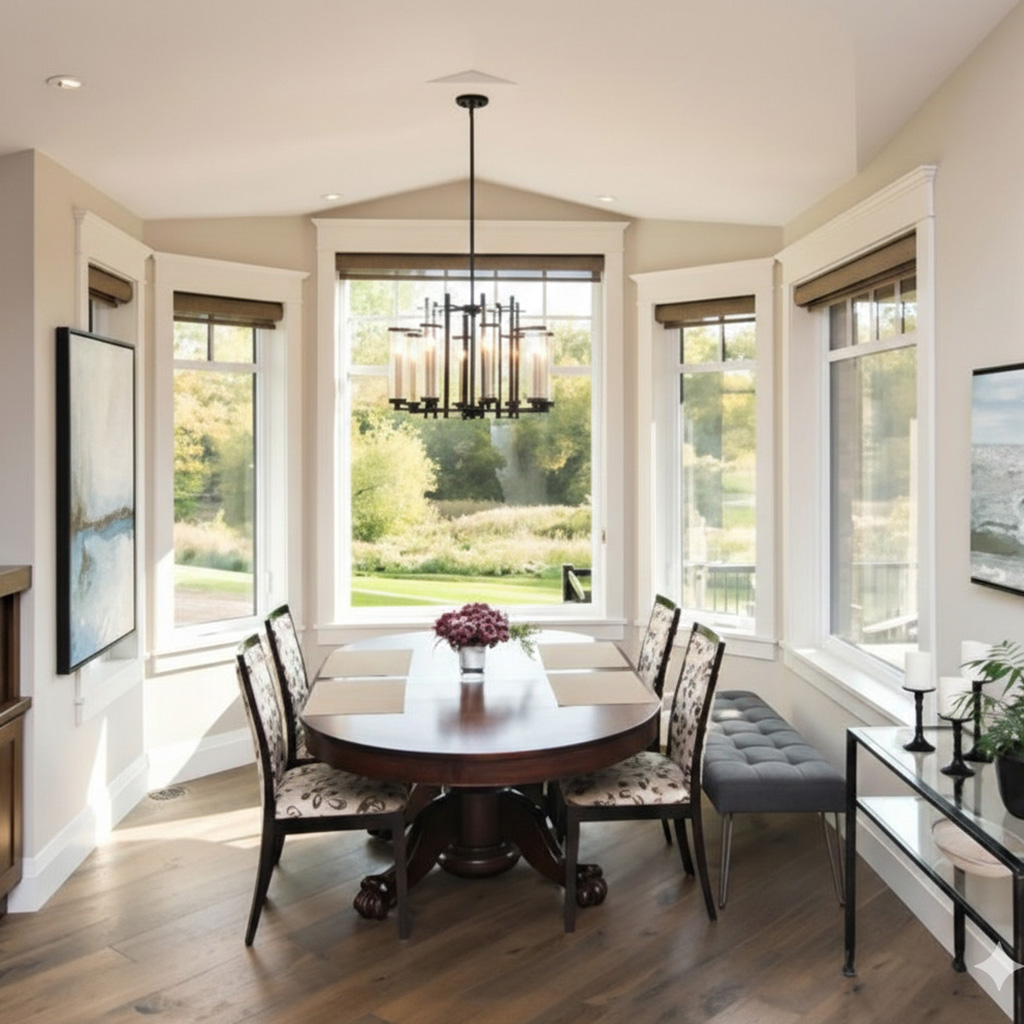 thumbnail - Dinning room - Large picture window with casement windows