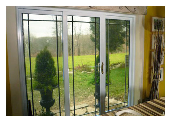 Gallery Image > North Star - coloured vinyl patio door interior - prairie grill