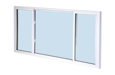  image of three-lite end vent slider window