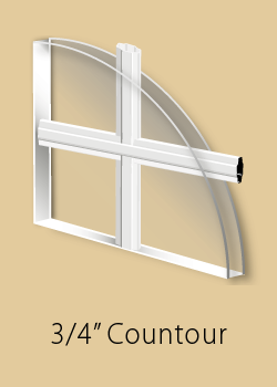 Window grill type - contoured