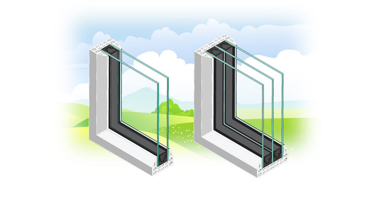 How to make double pane glass glass door ideas